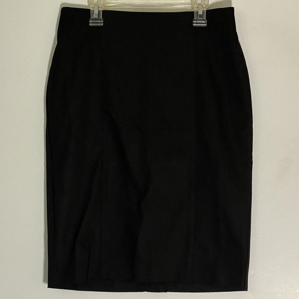 Van Heusen Skirt Womens 2 Black Stretch Extensible Classic Career Workwear Chic